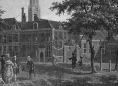 Isaac Ouwater, Het Janskerkhof 1779 (detail, foto)