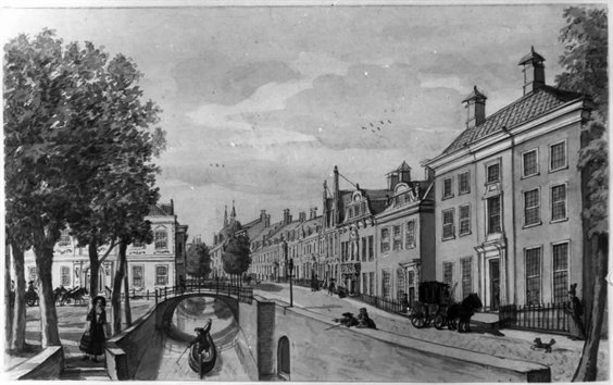 Oostzijde Drift rond 1770