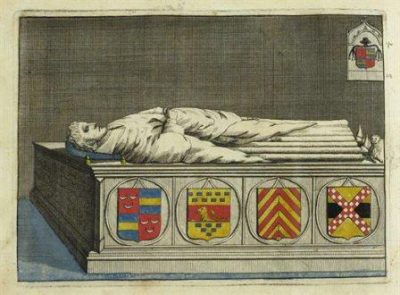 een van de grafstenen en graven in de Janskerk
