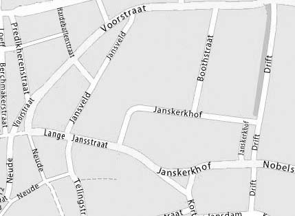 plattegrond voorstraat Utrecht