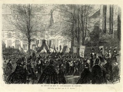 Optocht Janskerkhof, kozakkendag, 50 jaar bevrijding van de Fransen 1813