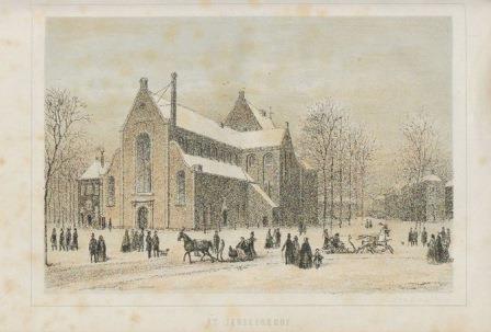 Janskerkhof en Janskerk in Dr. Wap