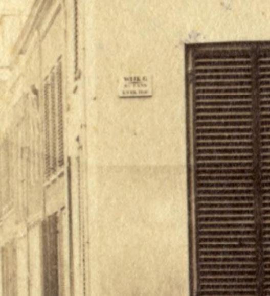wijknummerbord, voorloper van de huisnummers