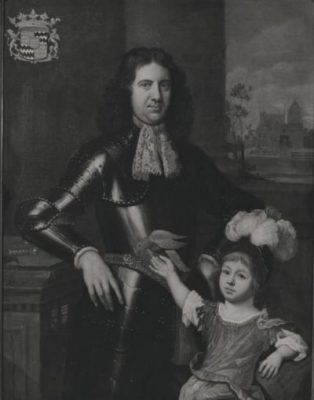 Portret van Johan van Hardenbroek (1644-) en zijn zoon Willem Hendrik van Hardenbroek (1688-1711)